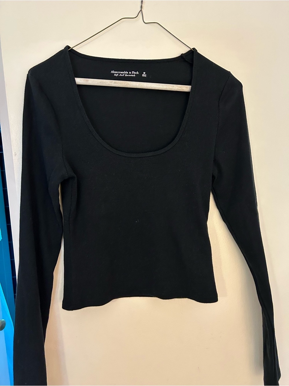 Abercrombie & Fitch ribbed long sleeve top